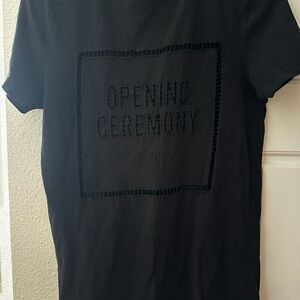 Opening Ceremony Black Short Sleeve Tee